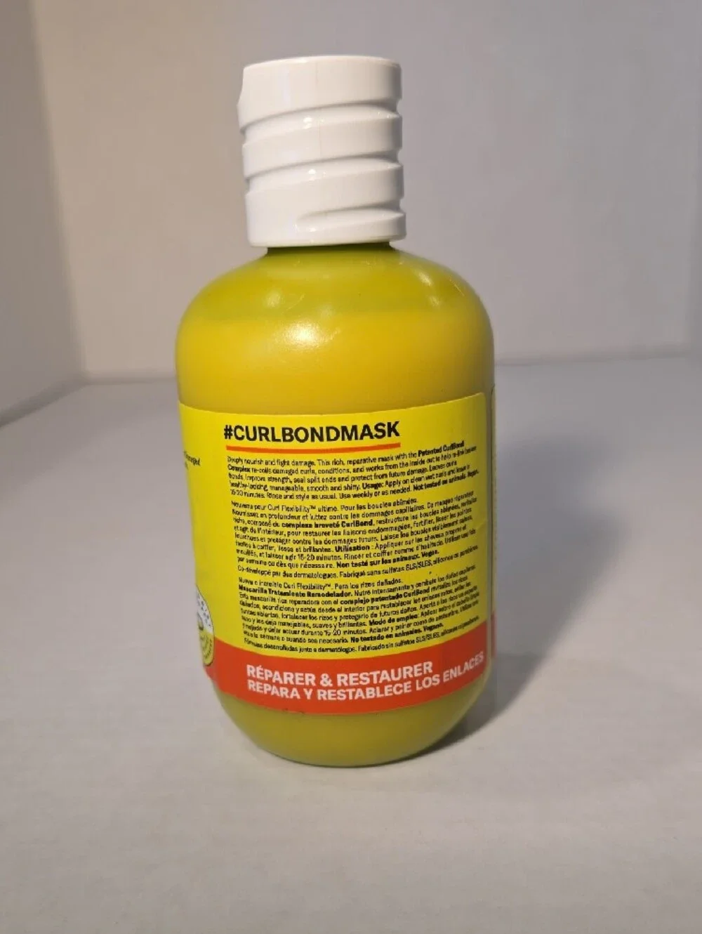 8 FL Oz DevaCurl Curbond Re-Coiling Treatment Mask - Lime Green